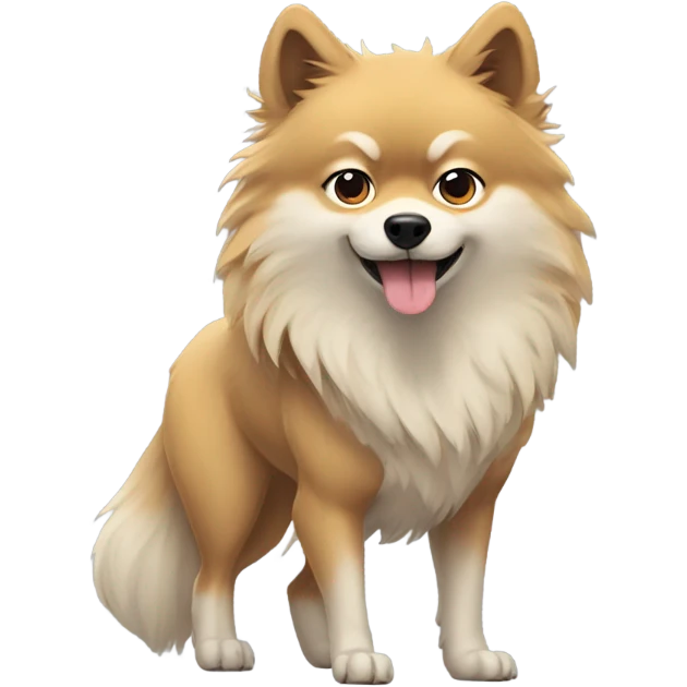 wolf with a pet adorabilis next  emoji
