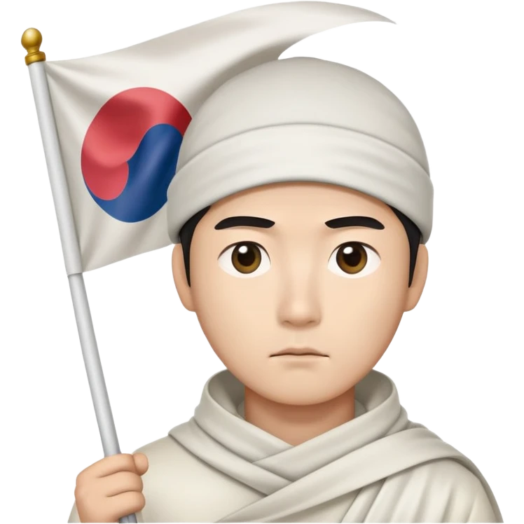 Korean declaring truce emoji