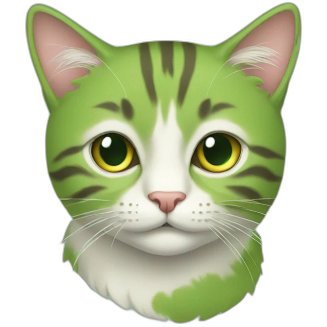 Cat green  emoji