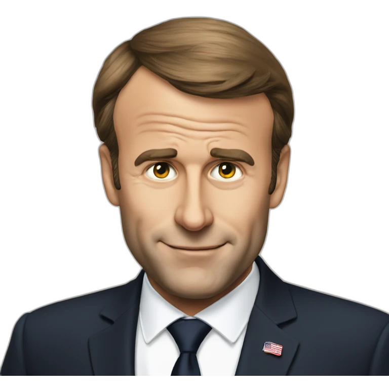 macron on trump emoji