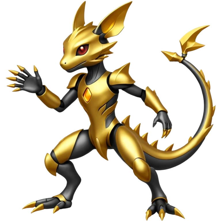 Modern Cyber Lombax-Fakémon-creature, full body emoji