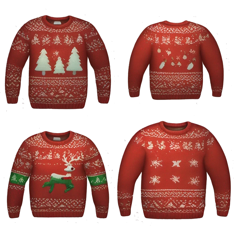 Christmas sweater emoji
