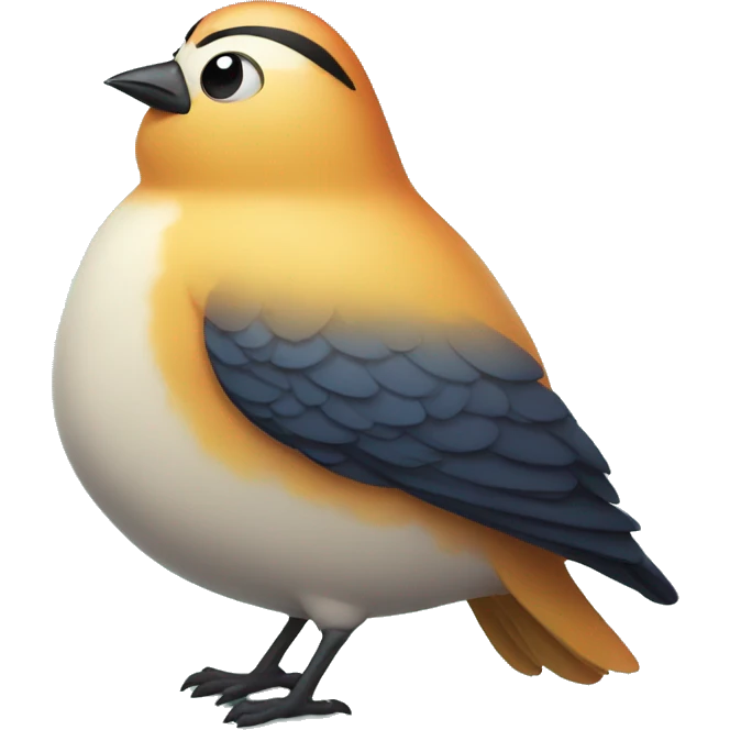 Super fat bird  emoji