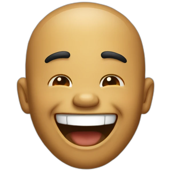 laughing back emoji