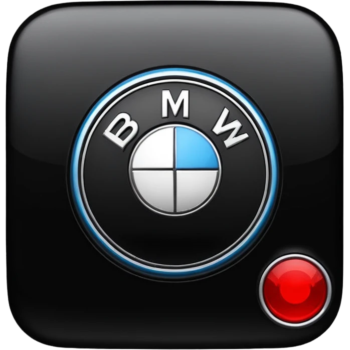 Bmw logo black red emoji