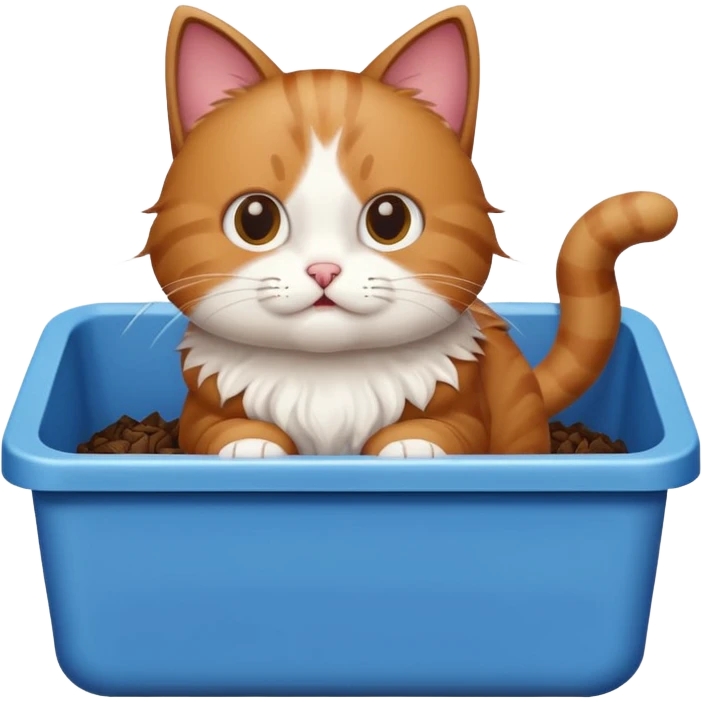 cat that poops emoji