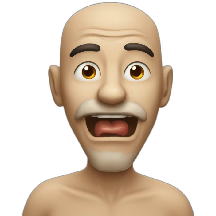 man eat baursaq emoji