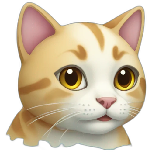 cat in the sea emoji