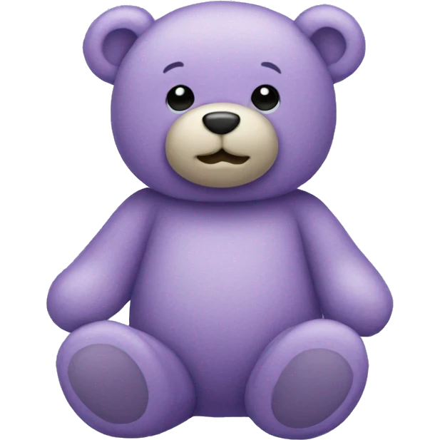Lavender teddy bear  emoji