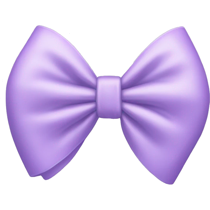 Pastel Purple bow emoji
