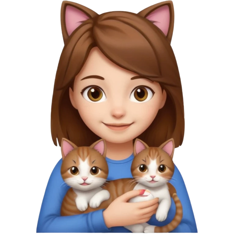 gamer girl cute cats emoji
