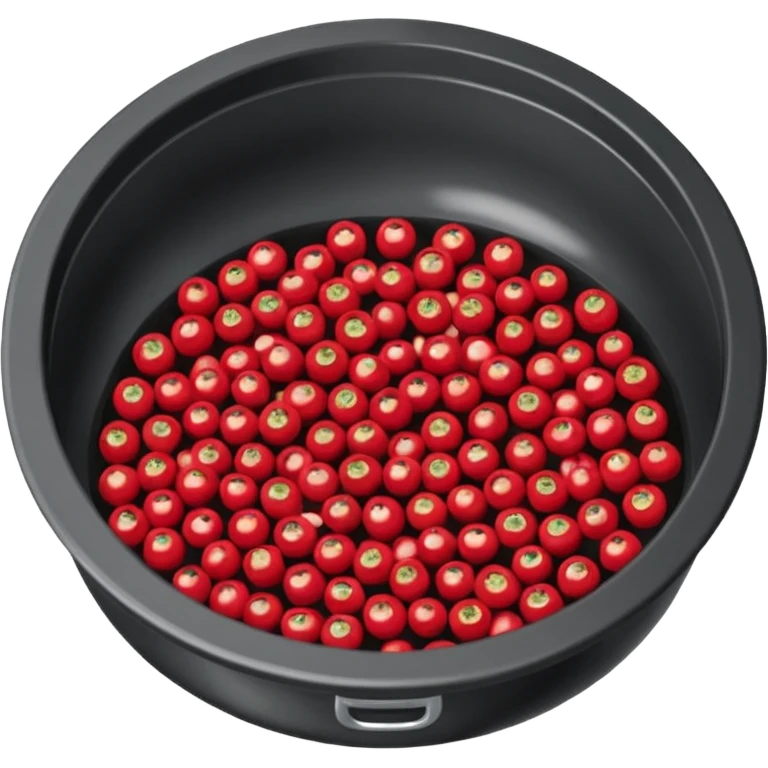 Un tamis avec des trous pour séparer les épicarpes des baies de sichuan des graines noires emoji