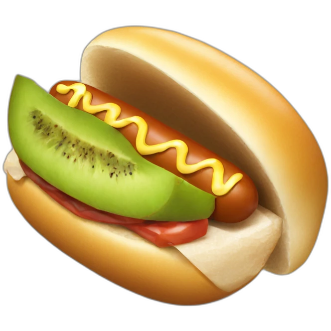 kiwi-hotdog-kiwi emoji