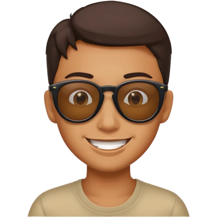 Naughty looking smile with sunglass   emoji