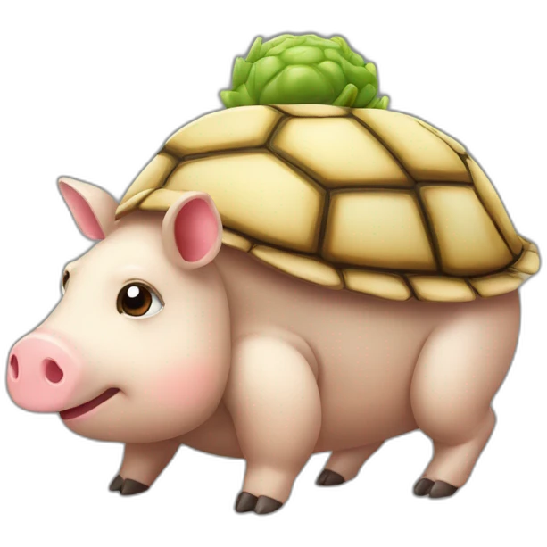 Tortue sur un cochon  emoji