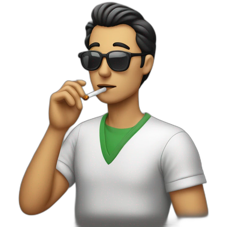 mariolo smoking a cigarette emoji