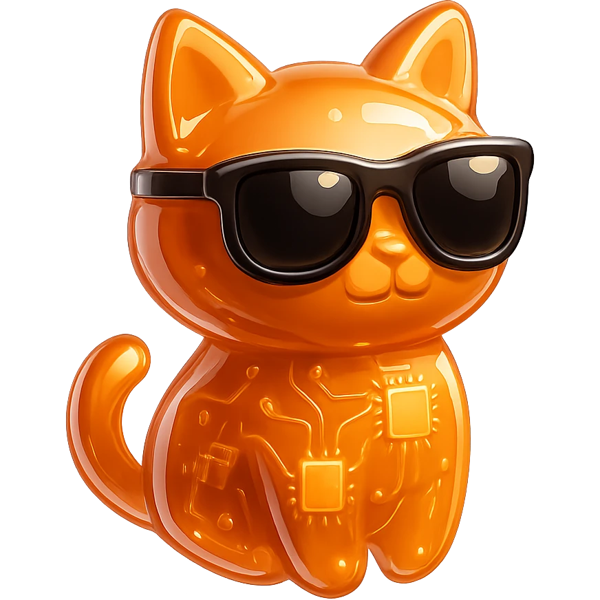 Cat wearing sunglasses emoji