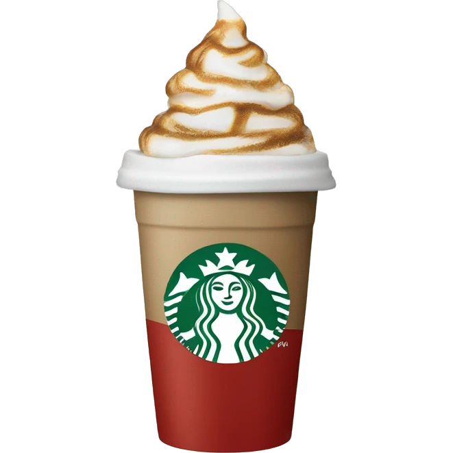 Starbucks holiday cup hot coffee emoji