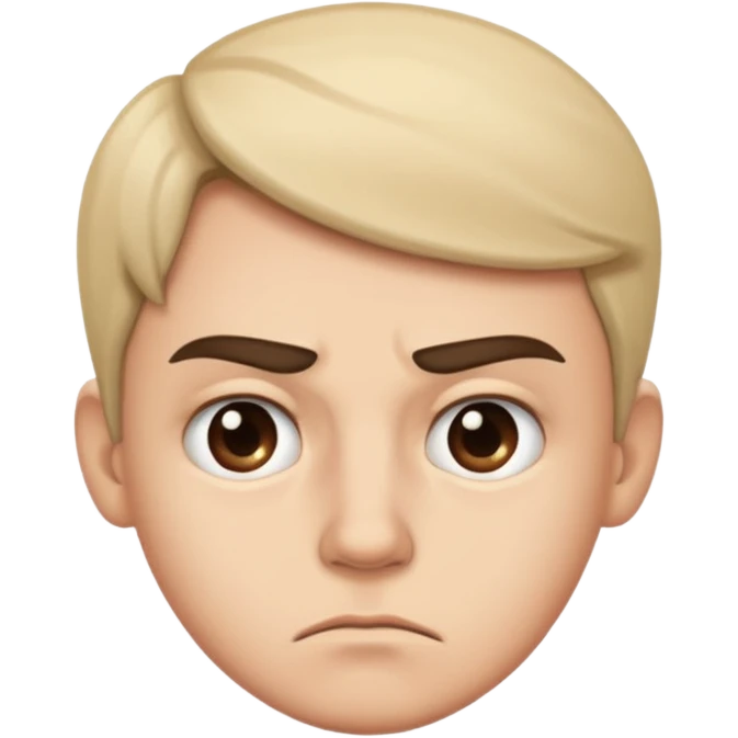 Disgusted side eye emoji
