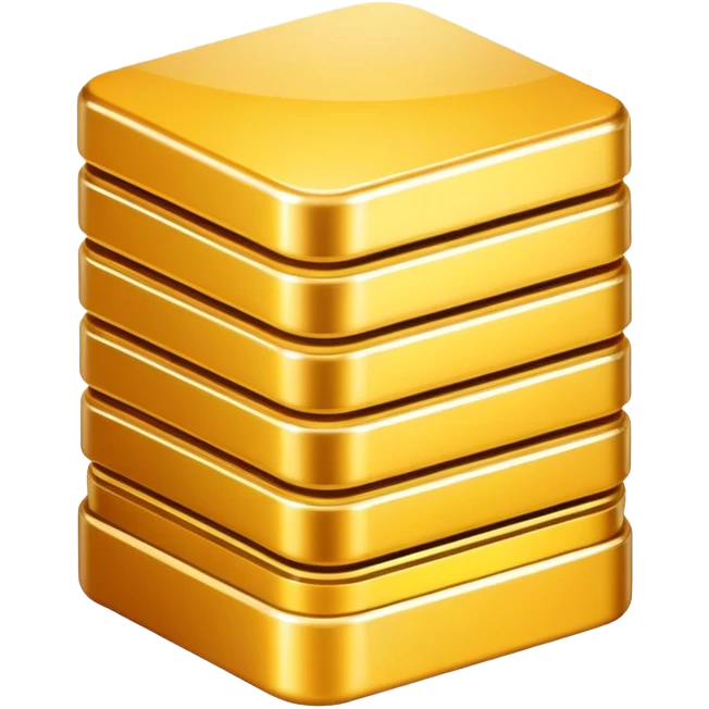 Golden stack emoji