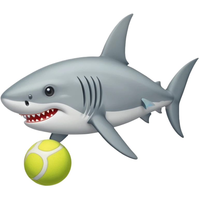 Crea un tiburón con tenis emoji