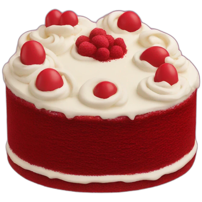 red velvet cake emoji