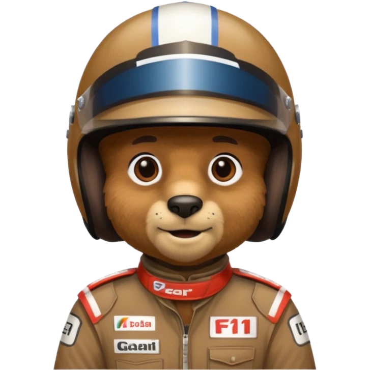 f1 driver  bear emoji