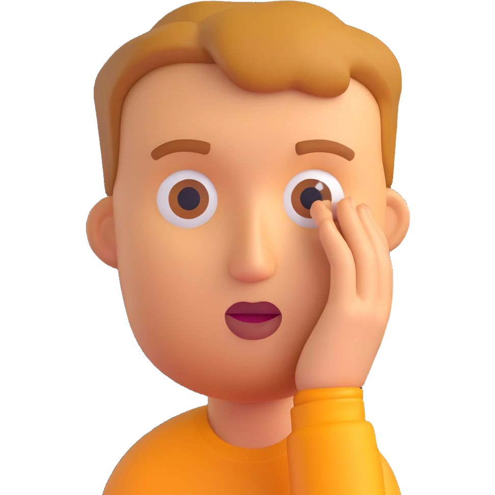 Paul Graham as an emoji, thoughtful expression, simple background emoji