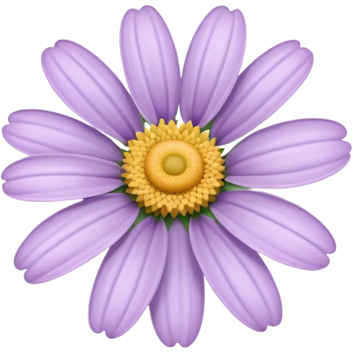 pastel lilac daisy flower emoji