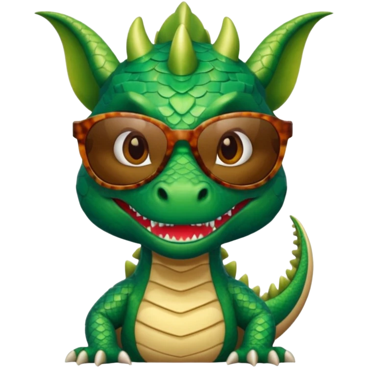 dragon wearing sunglasses emoji