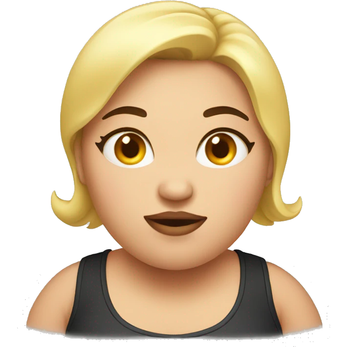 a fat girl emoji