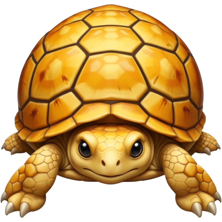A young yellow tortoise emoji