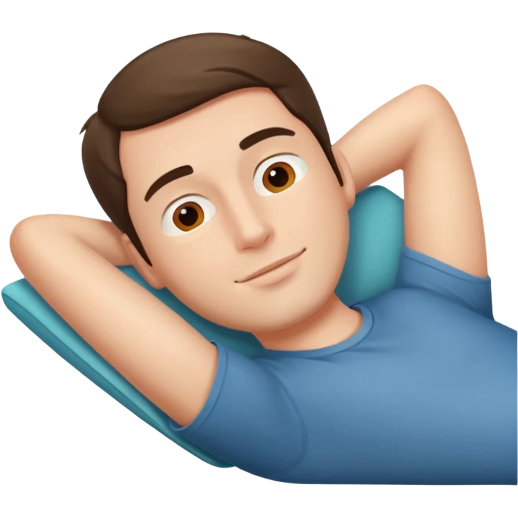 a man laying down emoji