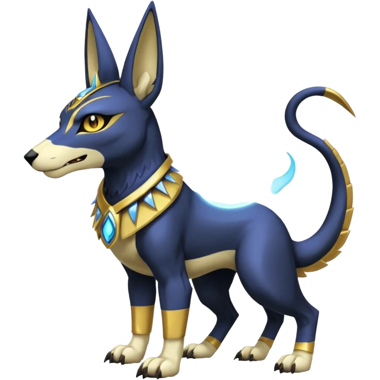 Anubis-Gatomon-Vernid-Protogen-Digimon-Fakémon-Pokémon-creature  emoji