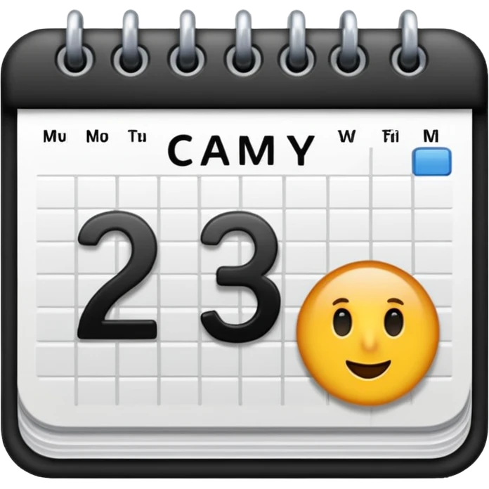 27 MAR, big calendar date emoji