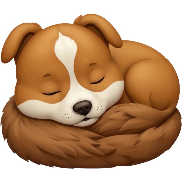 Doggy sleeping emoji