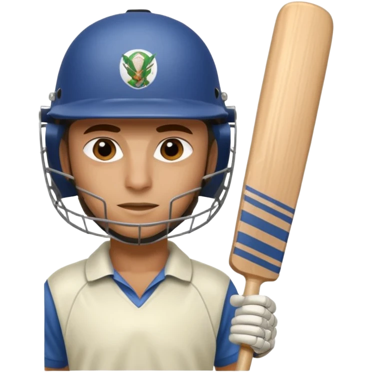 cricket batsman emoji