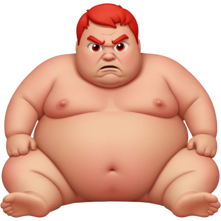 fat guy laying mad pipage emoji
