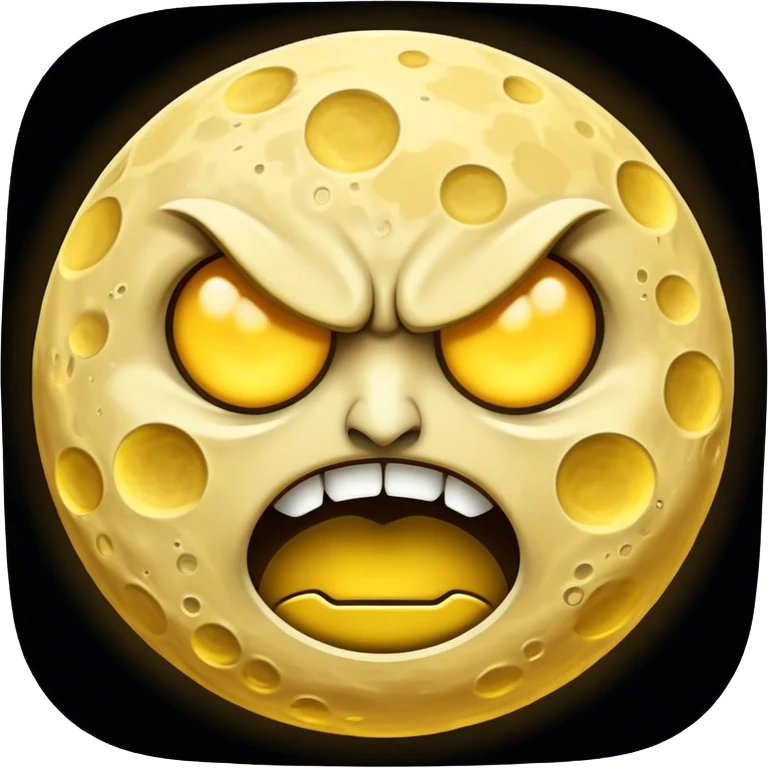 angry moon emoji