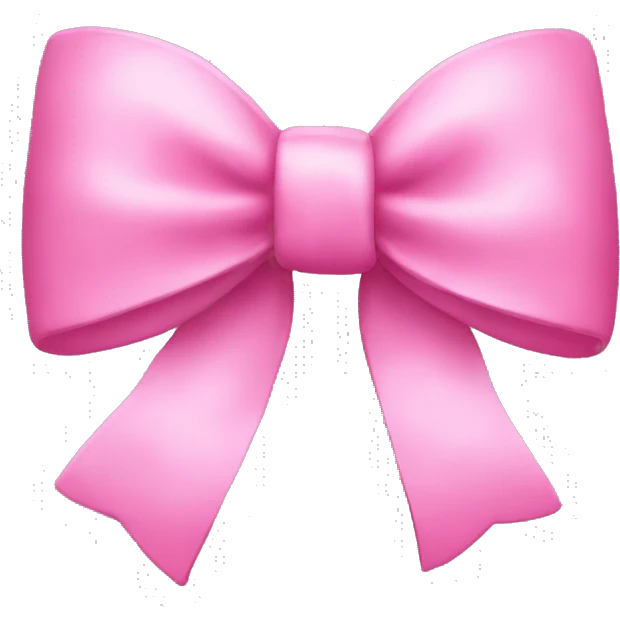 Pink bow emoji