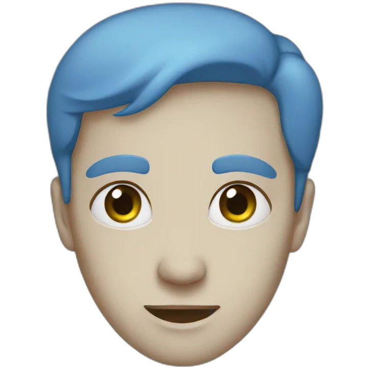 Blue emoji