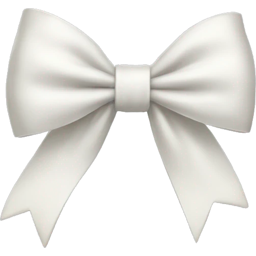 White bow emoji