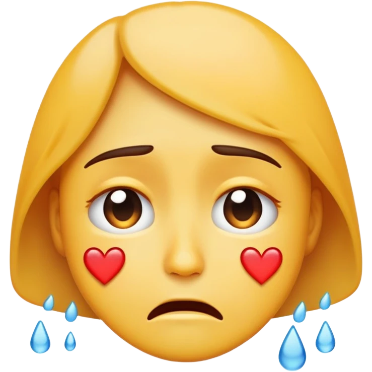 Emoji enamorado llorando emoji