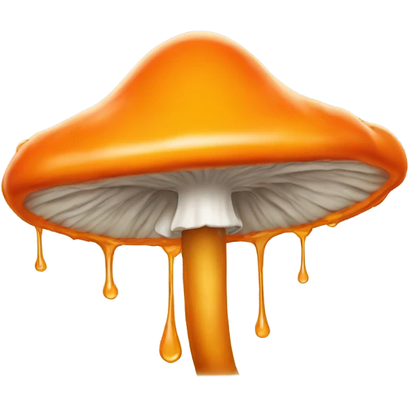 orange drip mushroom  emoji