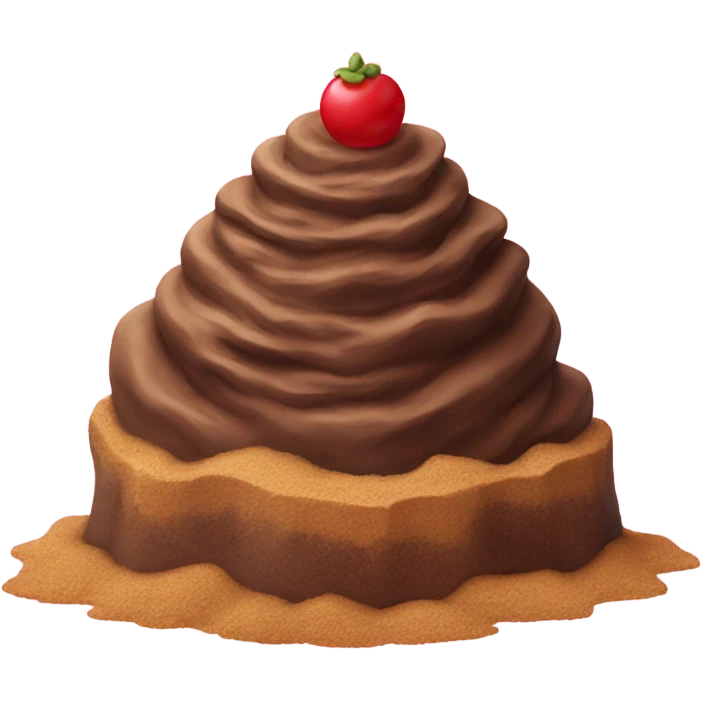 dirt dessert  emoji
