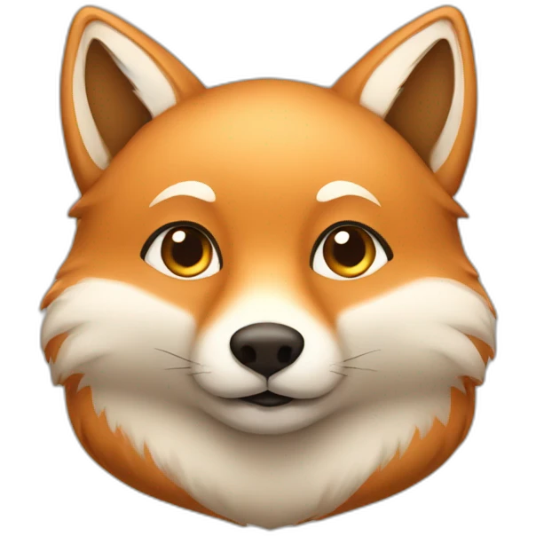 light brown fat fox emoji
