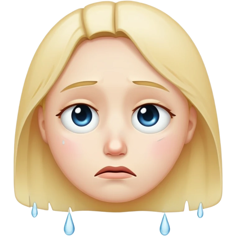 Sad face emoji
