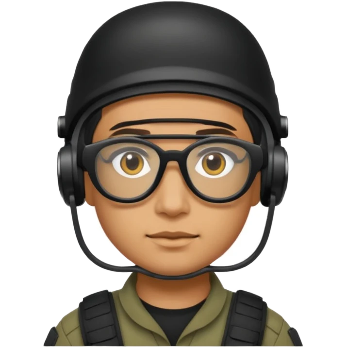 swat with tech glasses emoji