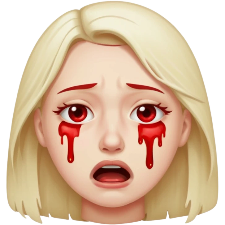 crying loud emoji blood on eyes tears are blood emoji