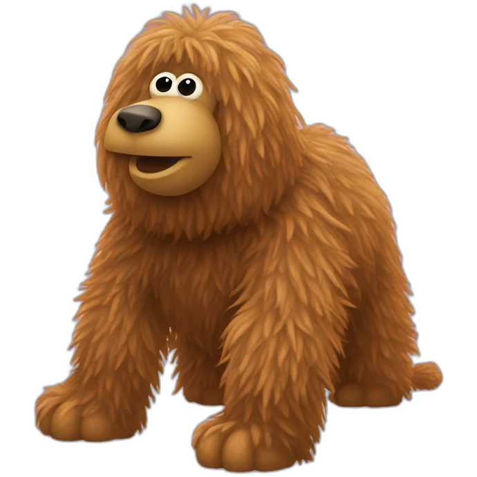 snuffleupagus with trunk emoji